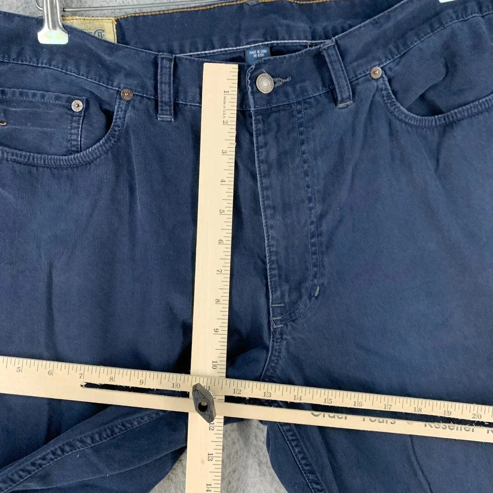 Vtg Polo Pants 38 650 Straight Navy‎ Blue Trouser Actual 37x30